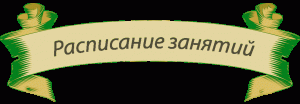 Расписание занятий